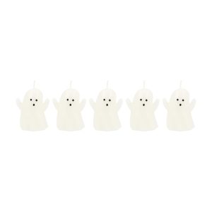 Mini Ghost Candles. Set of 5