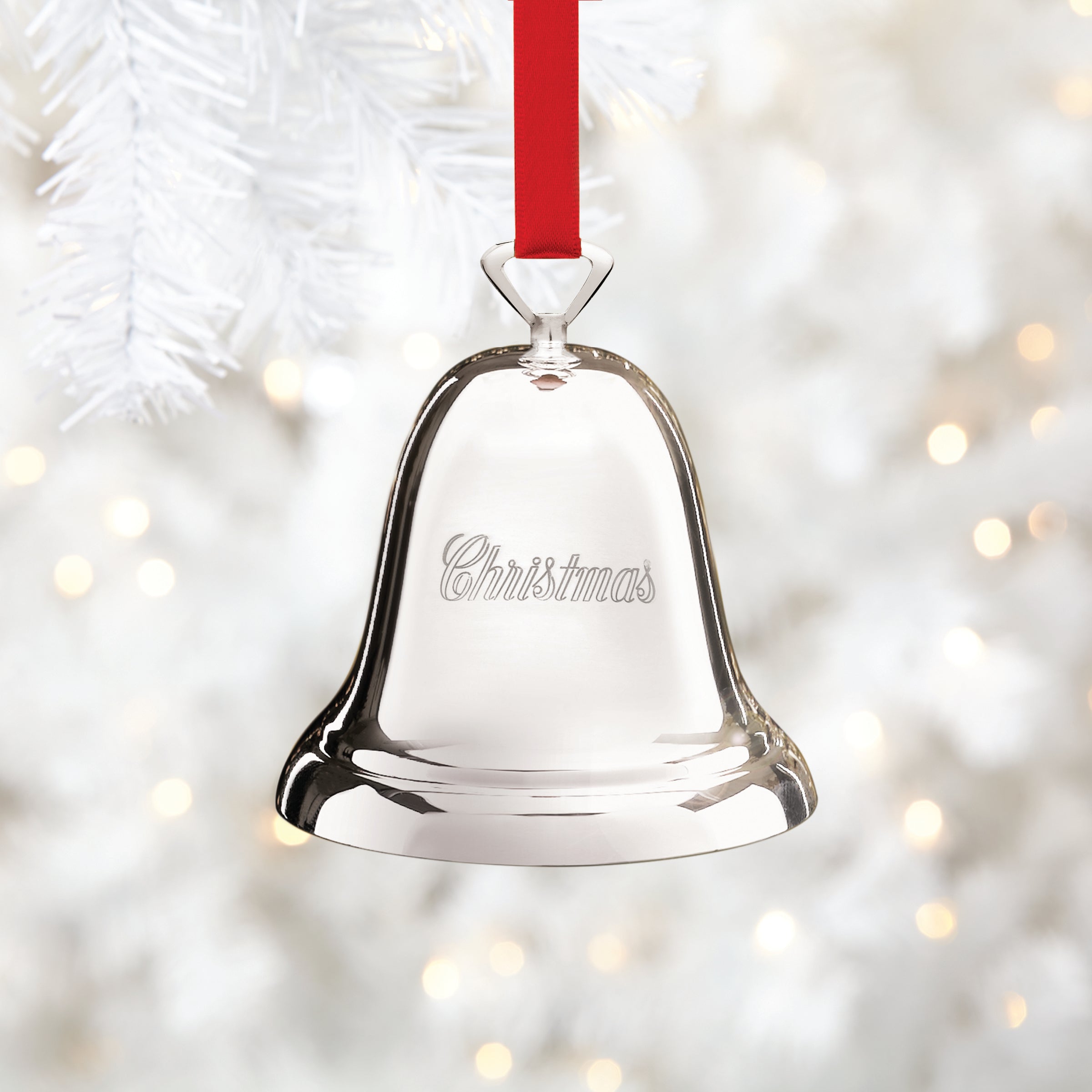 Ringing In The Season Silverplate Bell Ornament - Image 2