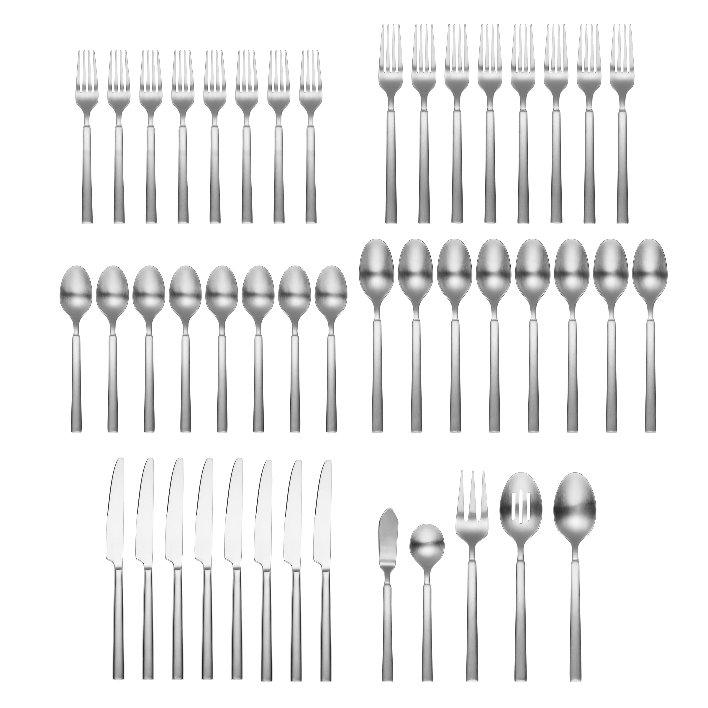 Gailann Satin 45 Piece Flatware Set with Caddy - Image 2