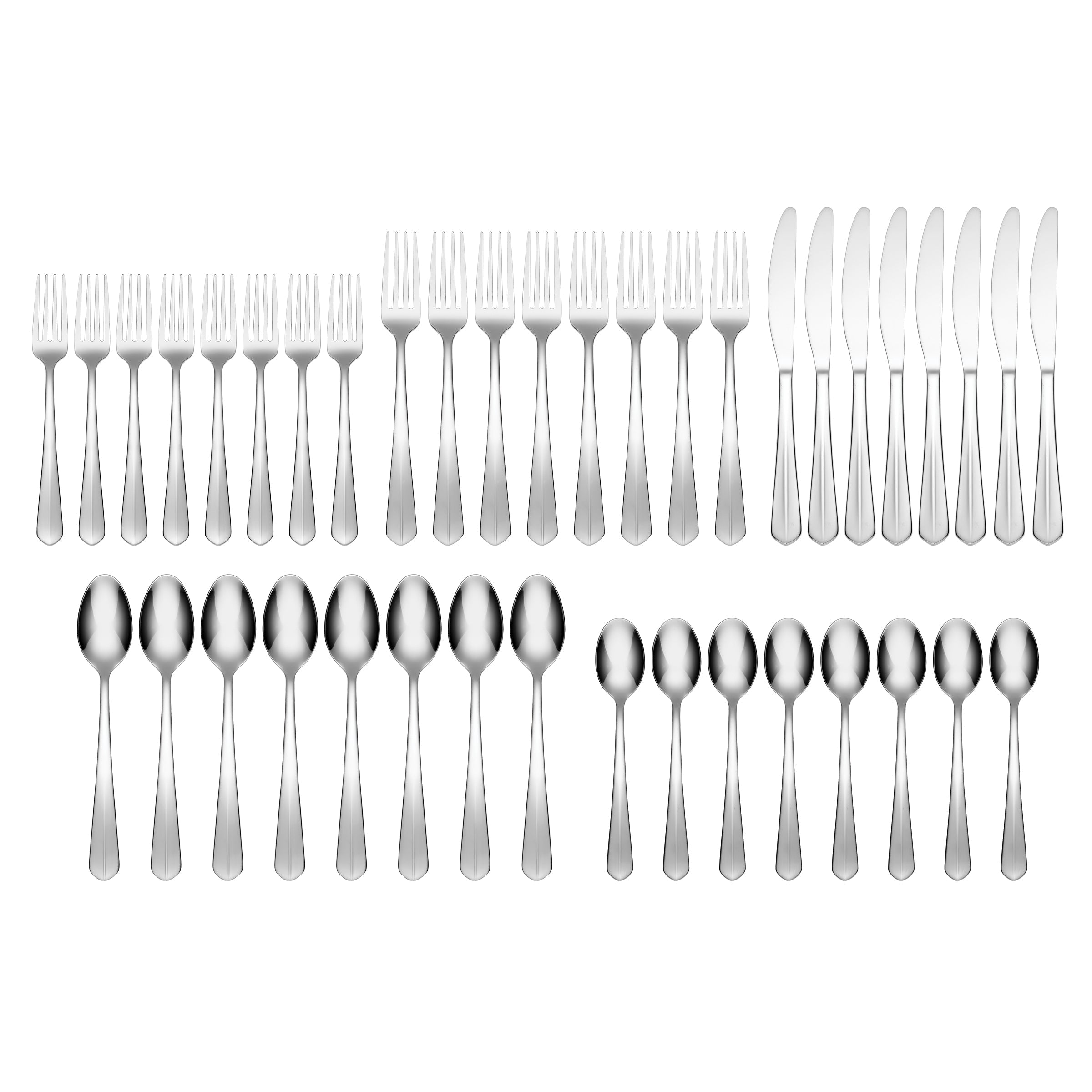 Raiden Mirror 40 Piece Flatware Set with Caddy - Image 2