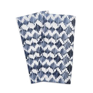 Blue Bay Diamond Dinner Napkin - Set Of 2