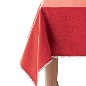 French Perle Red 60X84 Tablecloth