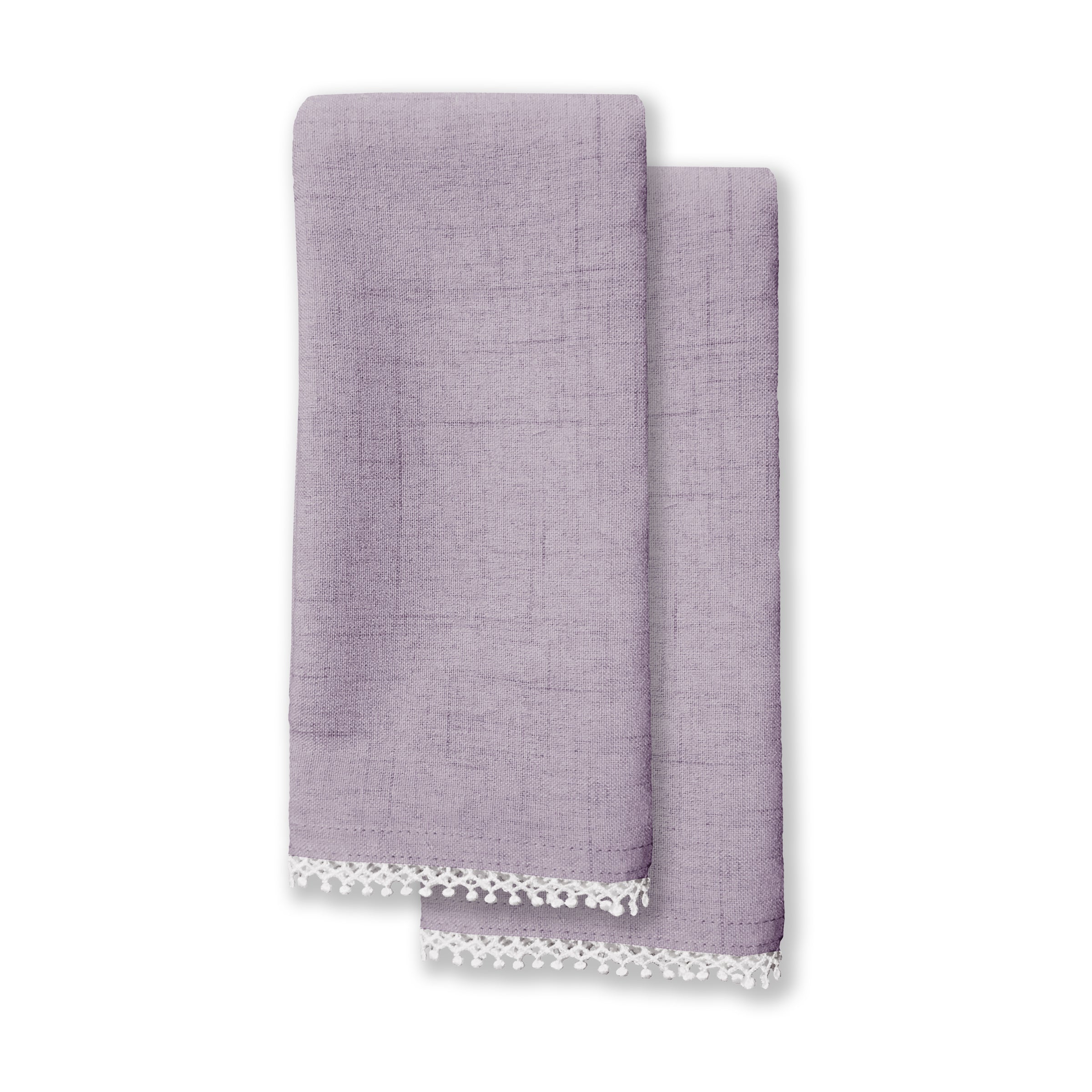 French Perle Violet Dinner Napkins - Set Of 2