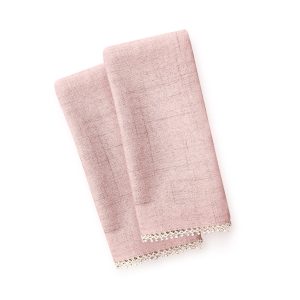 French Perle Blush Dinner Napkins - Set Of 2