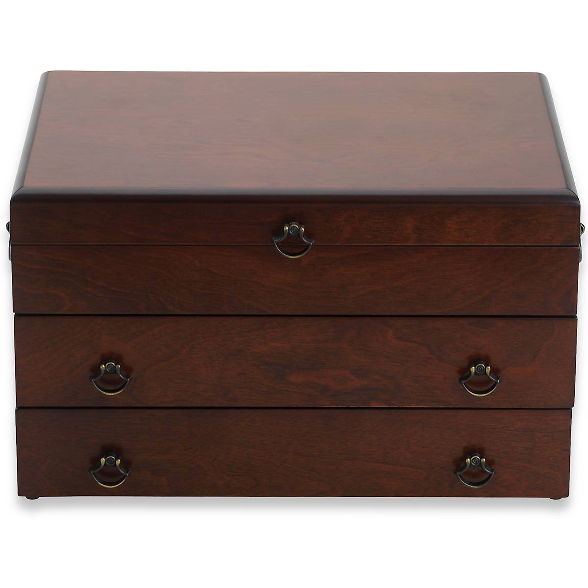 Bristol Grande Mahogany Brown Flatware Chest