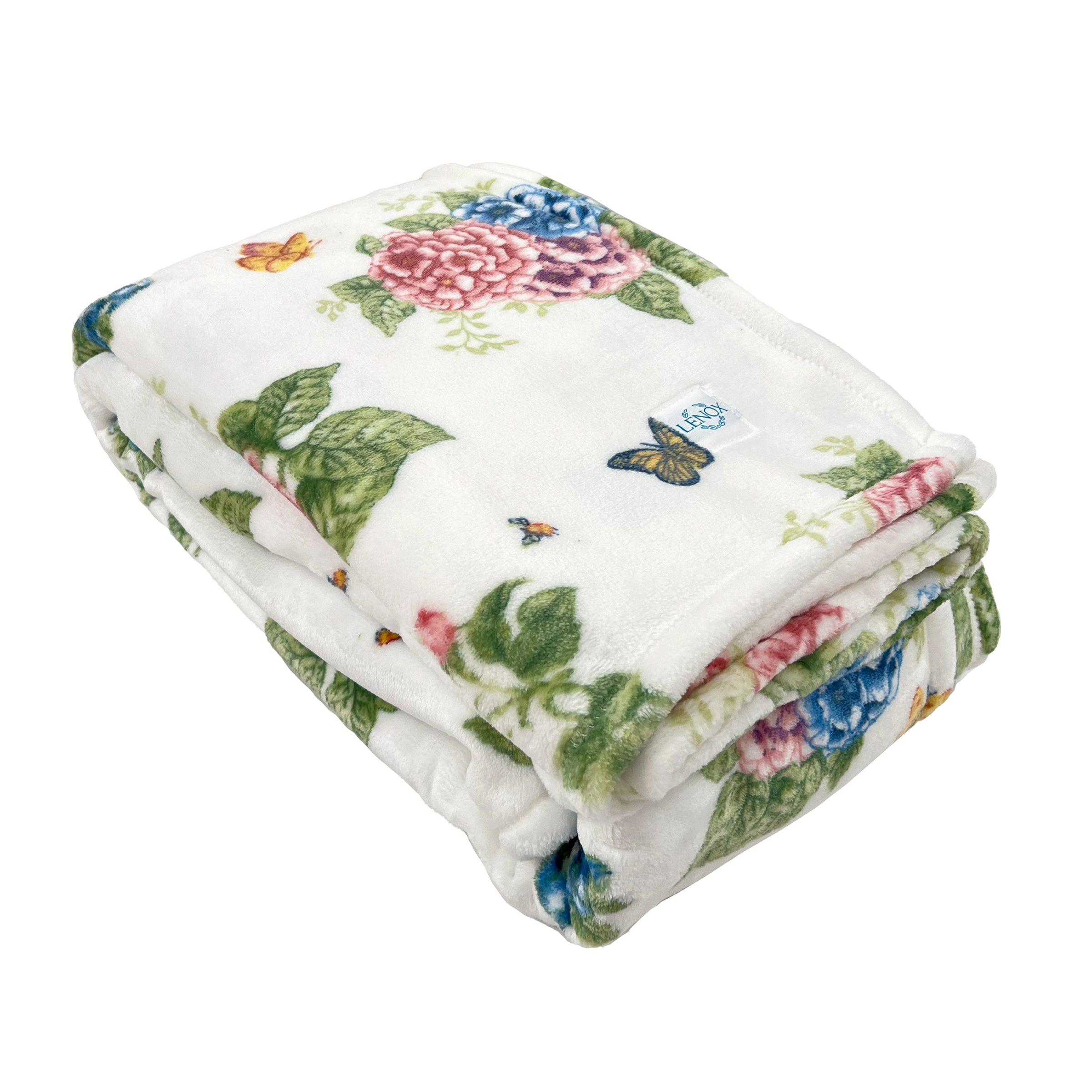 Butterfly Meadow Hydrangea Throw Blanket - Image 2