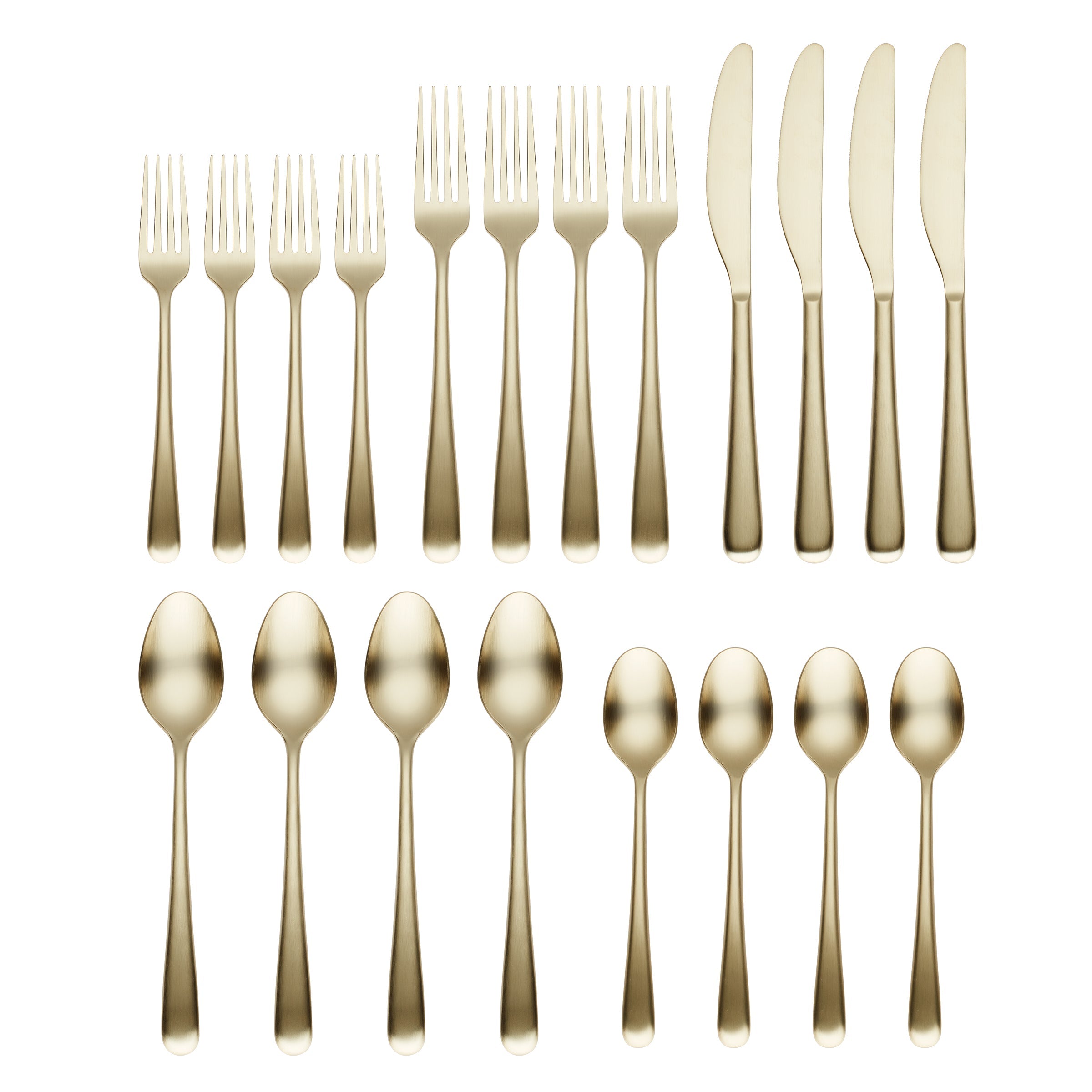Rafael Champagne Satin 20 Piece Flatware Set - Image 2