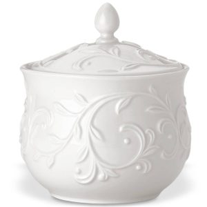 Opal Innocence Carved Sugar Bowl