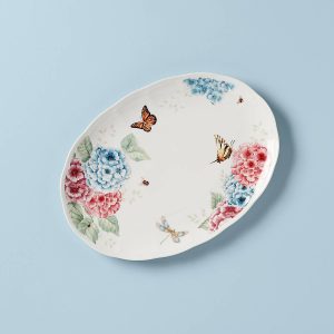 Butterfly Meadow Hydrangea Oval Platter