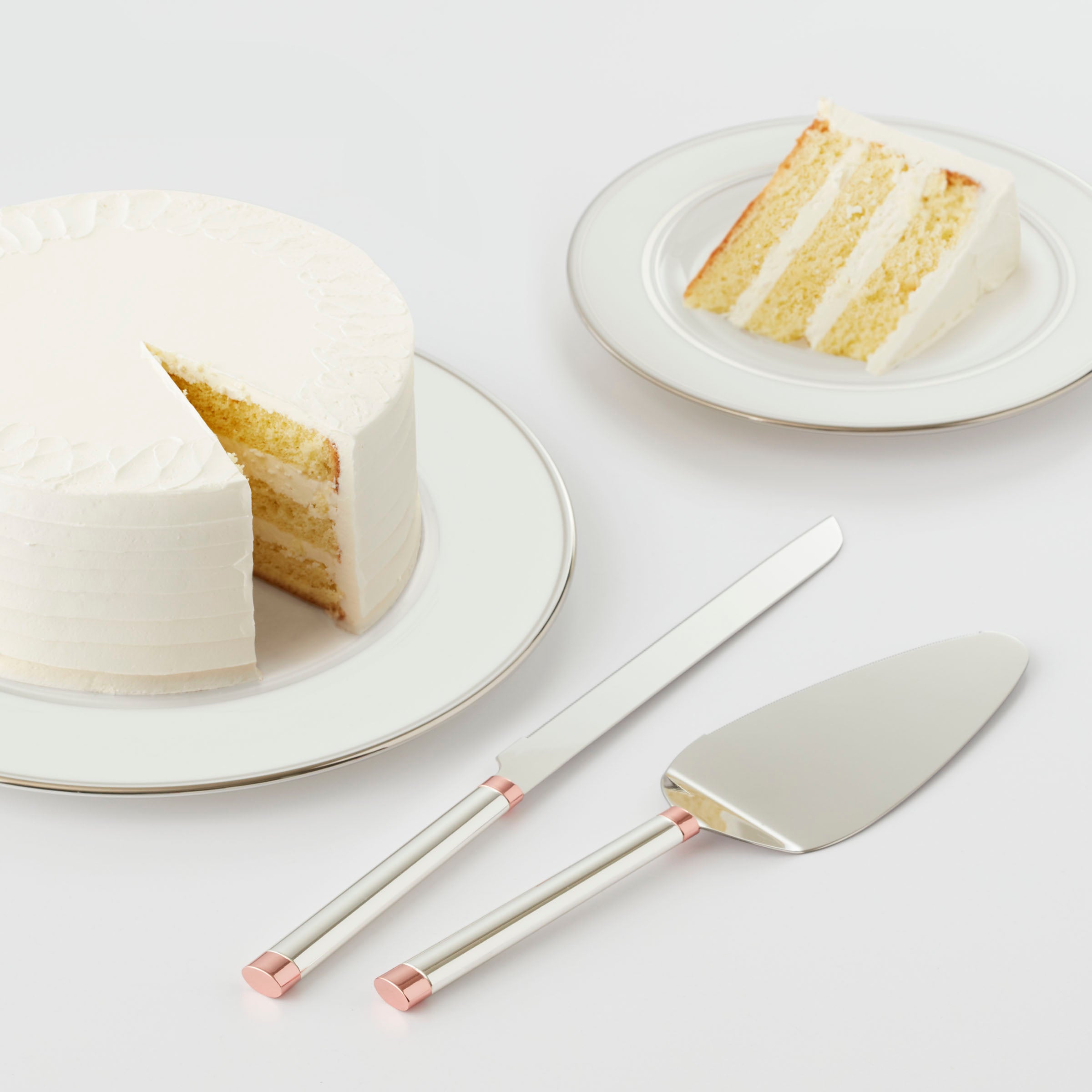 Rosy Glow 2 Piece Dessert Set - Image 2