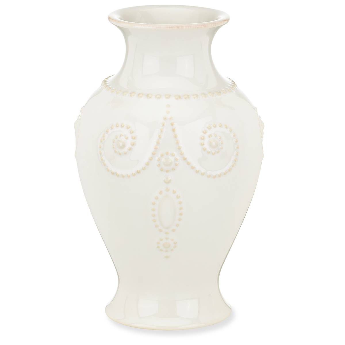 French Perle White Bouquet Vase - Image 2