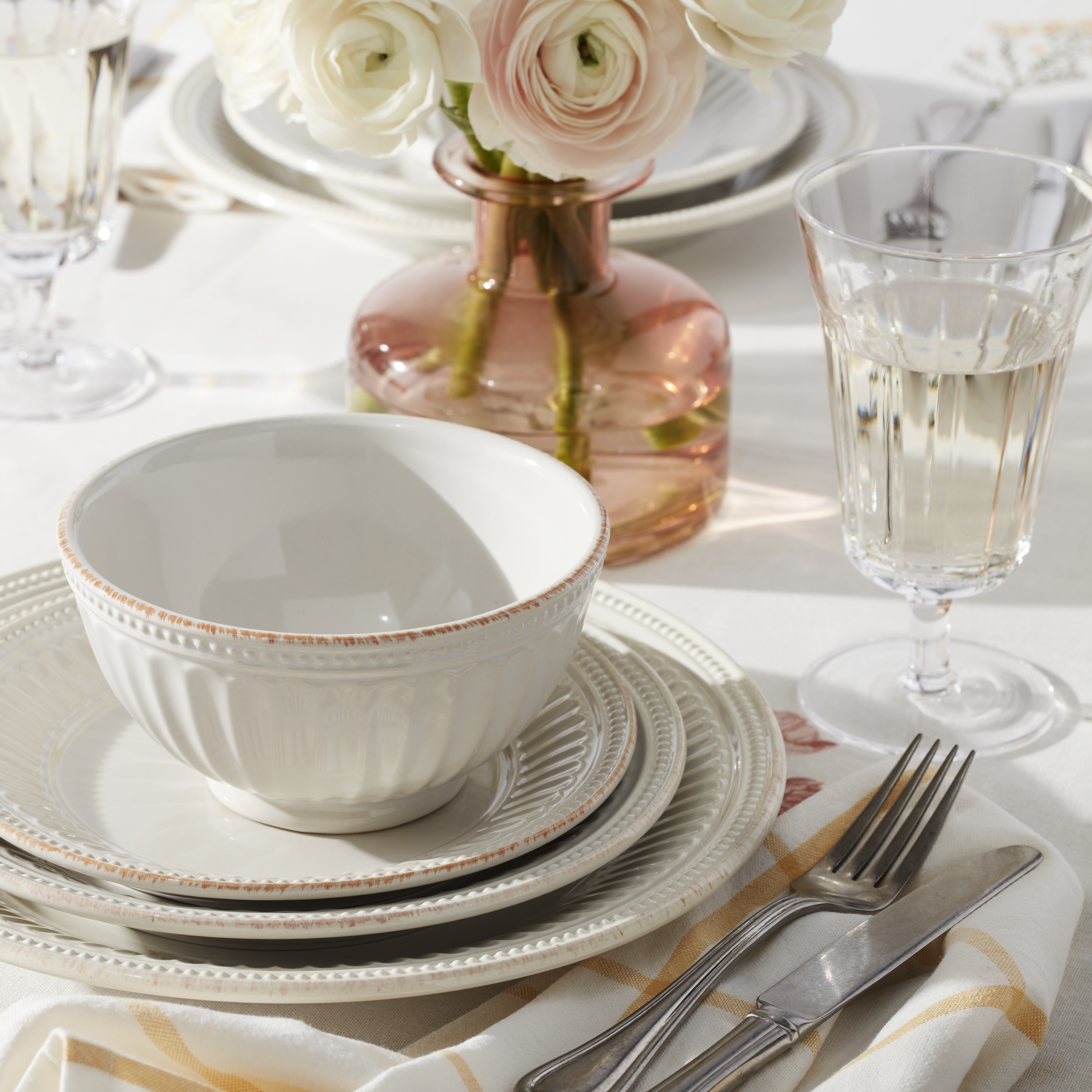 French Perle Groove All-Purpose Bowls - Set of 4 - Image 2