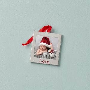Love Frame Charm Ornament
