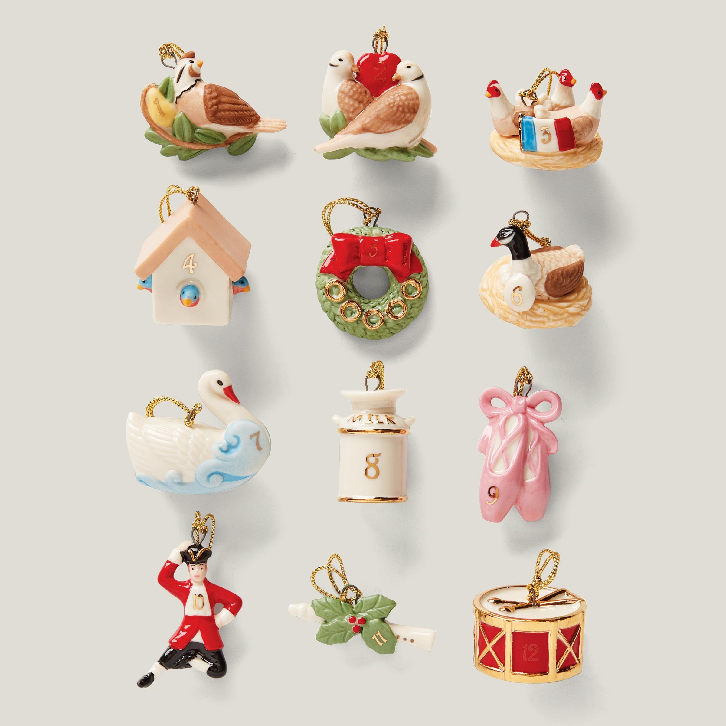Twelve Days Of Christmas 13-Piece Ornament & Tree Set - Image 2