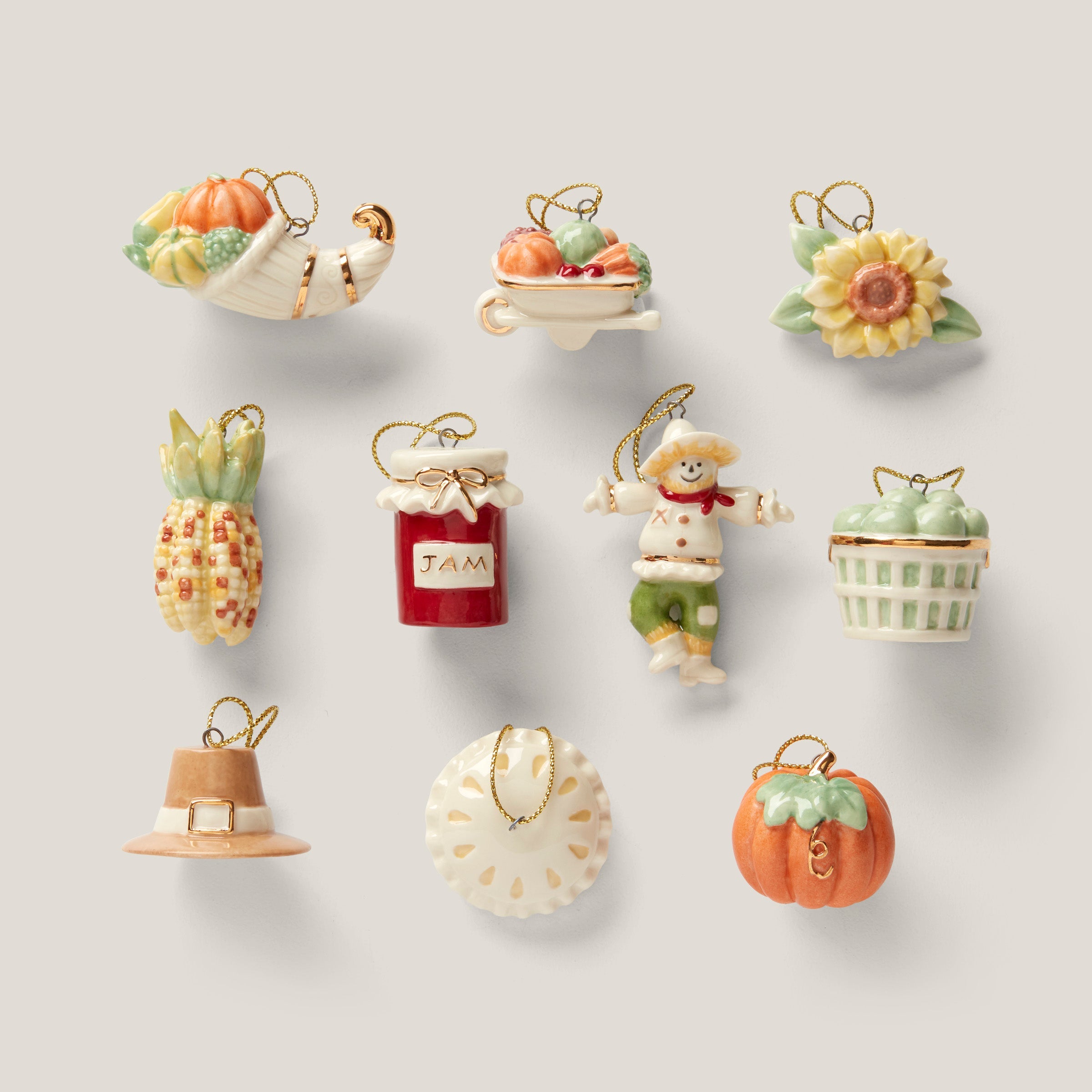 Autumn Favorites 10-Piece Ornament & Tree Set - Image 2