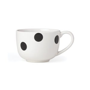 Deco Dot Black Latte Mug