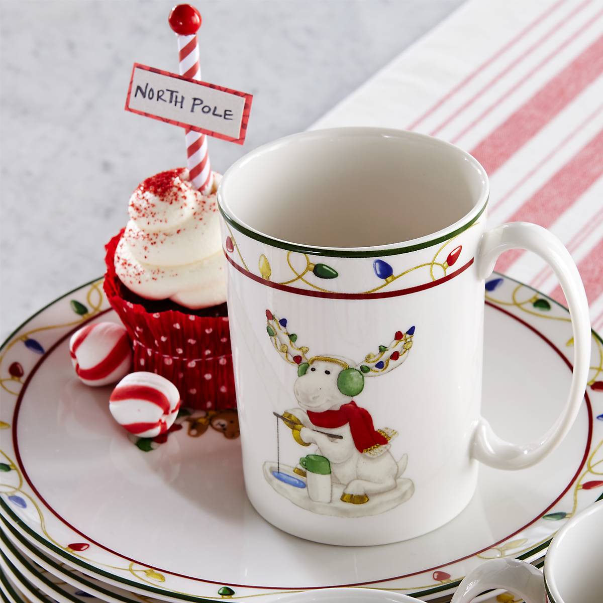 Merry Marcel Moose Mugs - Set of 4 - Image 4