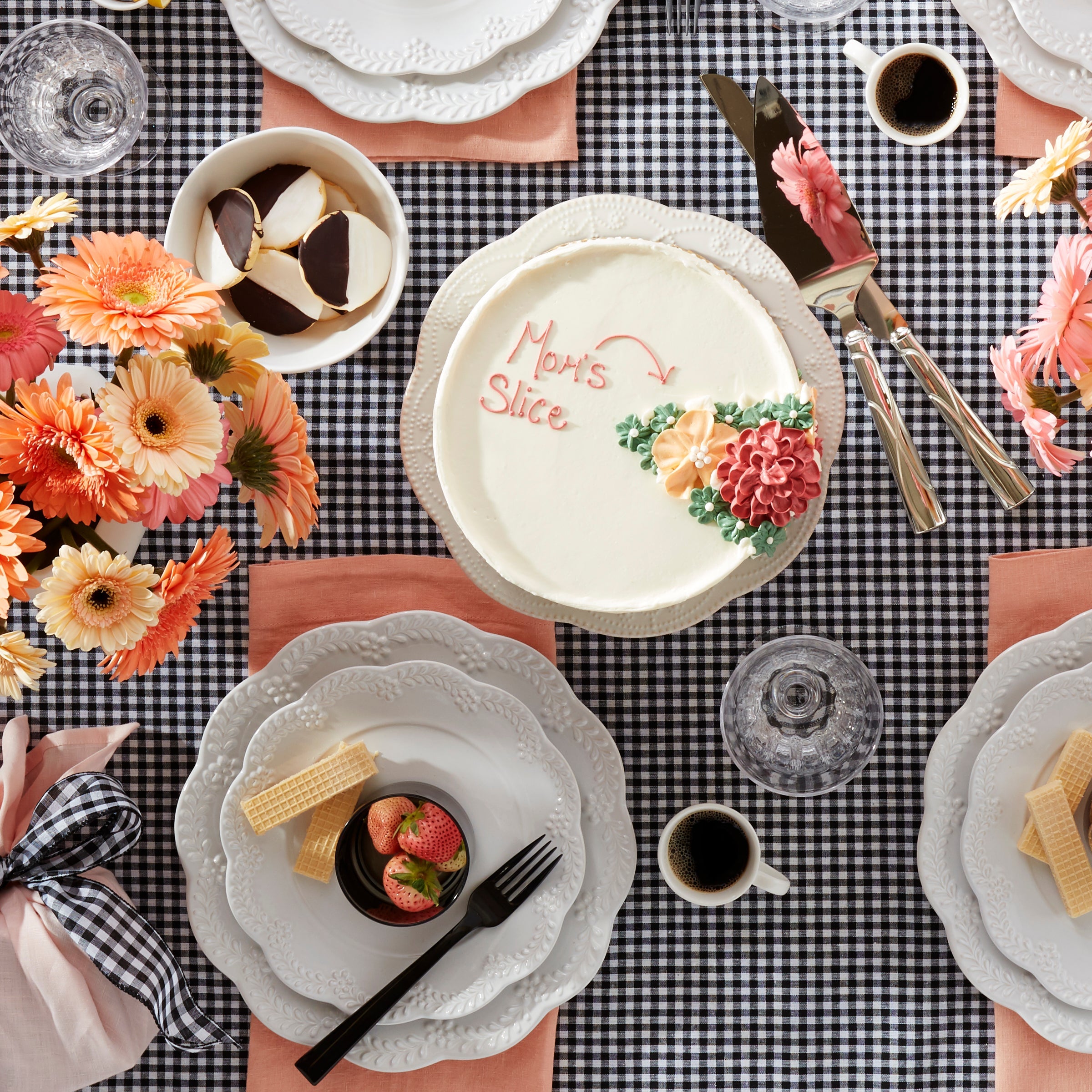 Chelse Muse Floral White 12-Piece Dinnerware Set - Image 4