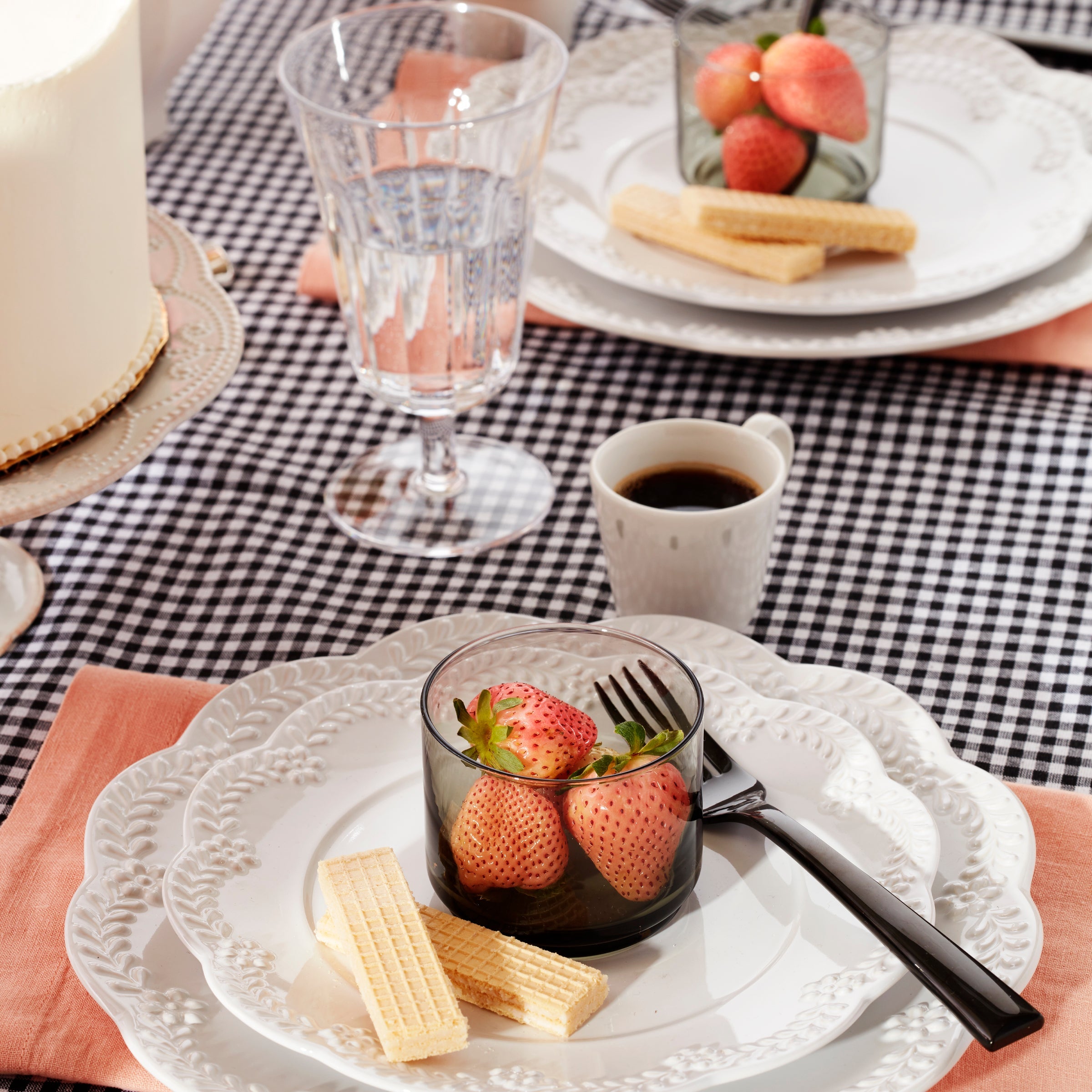 Chelse Muse Floral White 12-Piece Dinnerware Set - Image 6