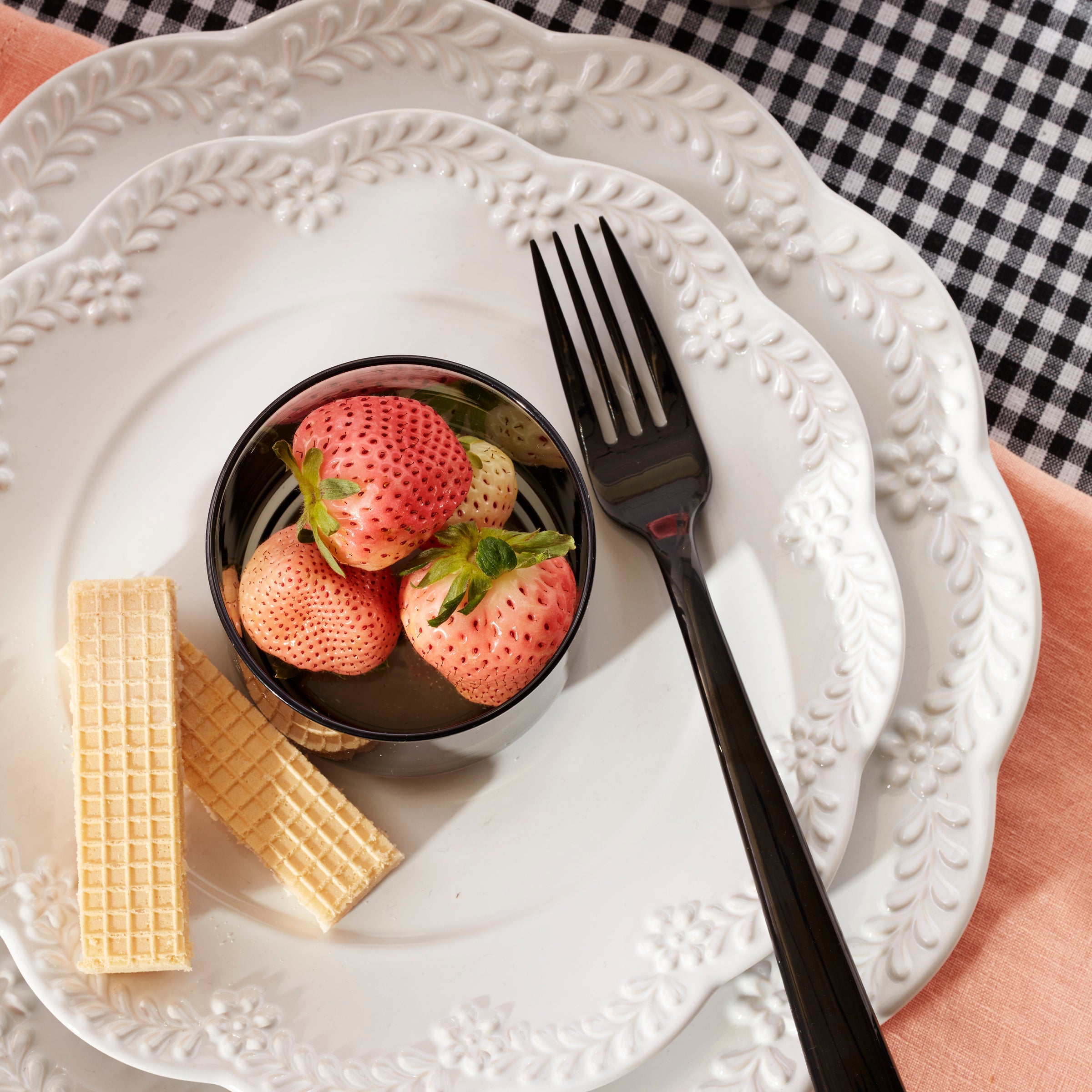 Chelse Muse Floral White 12-Piece Dinnerware Set - Image 7