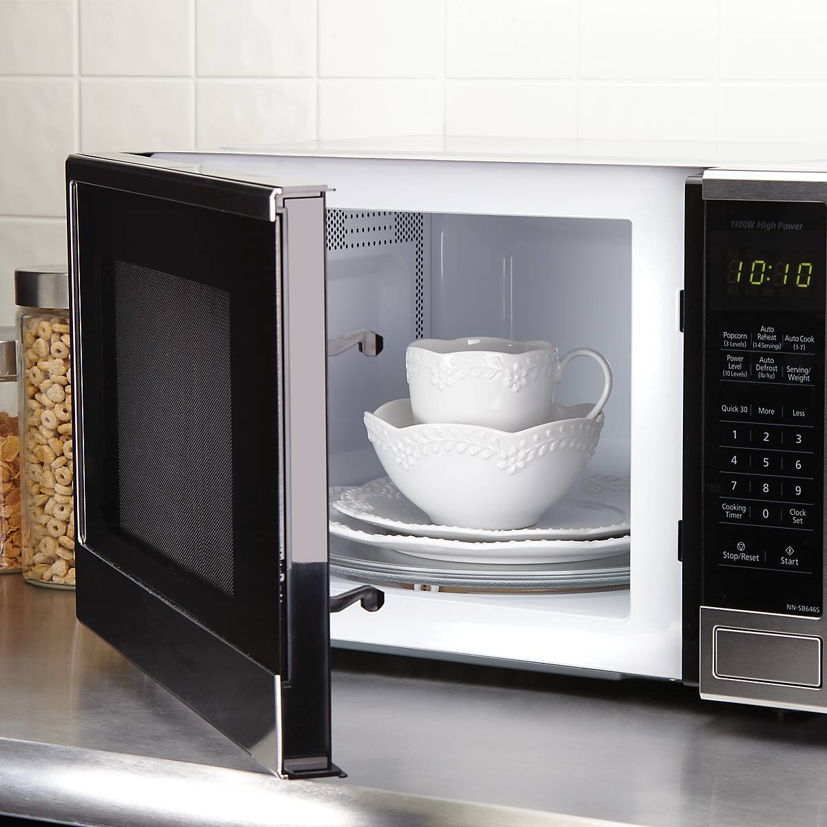 Chelse Muse Floral White 12-Piece Dinnerware Set - Image 10