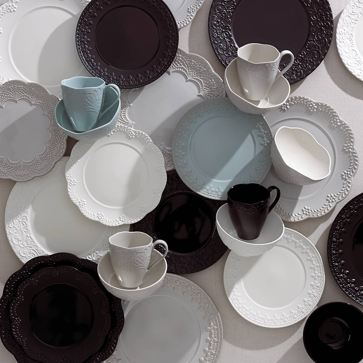 Chelse Muse Floral White 12-Piece Dinnerware Set - Image 13