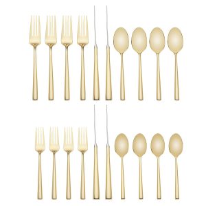 Malmo Gold 20 Piece Flatware Set
