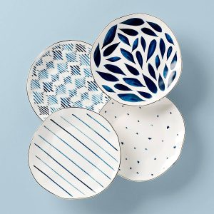 Blue Bay Dessert Plates - Set of 4