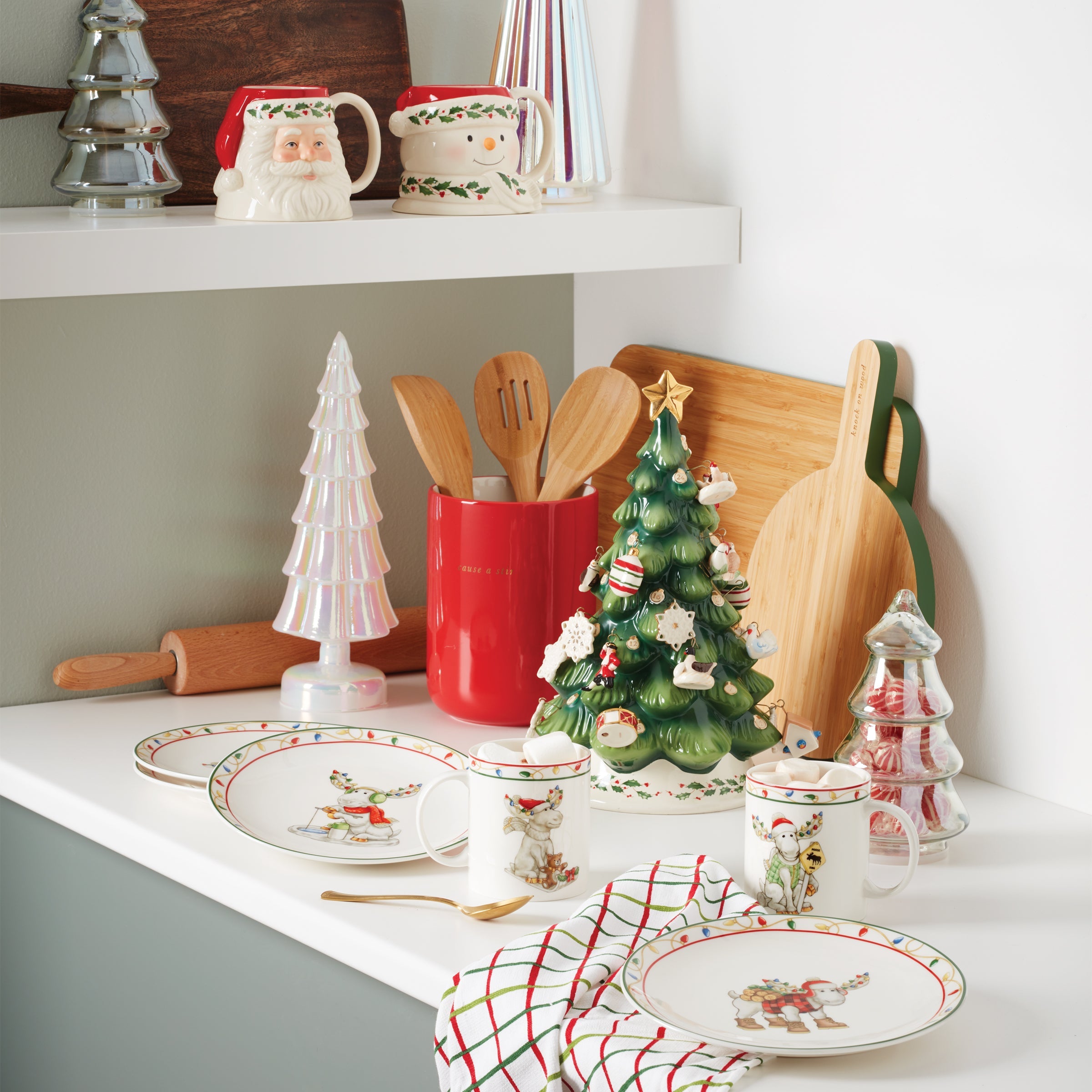 Merry Marcel Moose Mugs - Set of 4 - Image 2