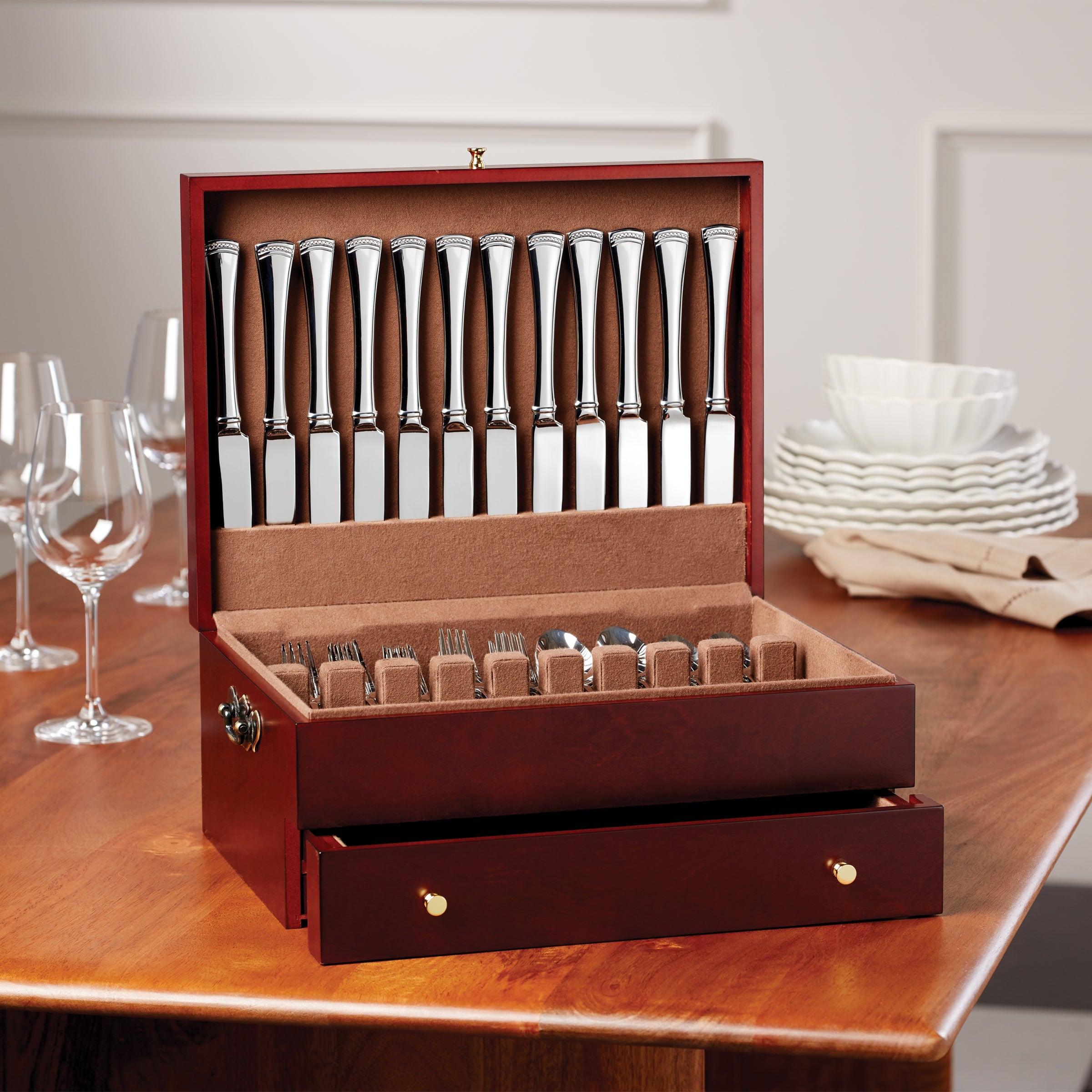 Mahogany Flatware Chest - Image 3