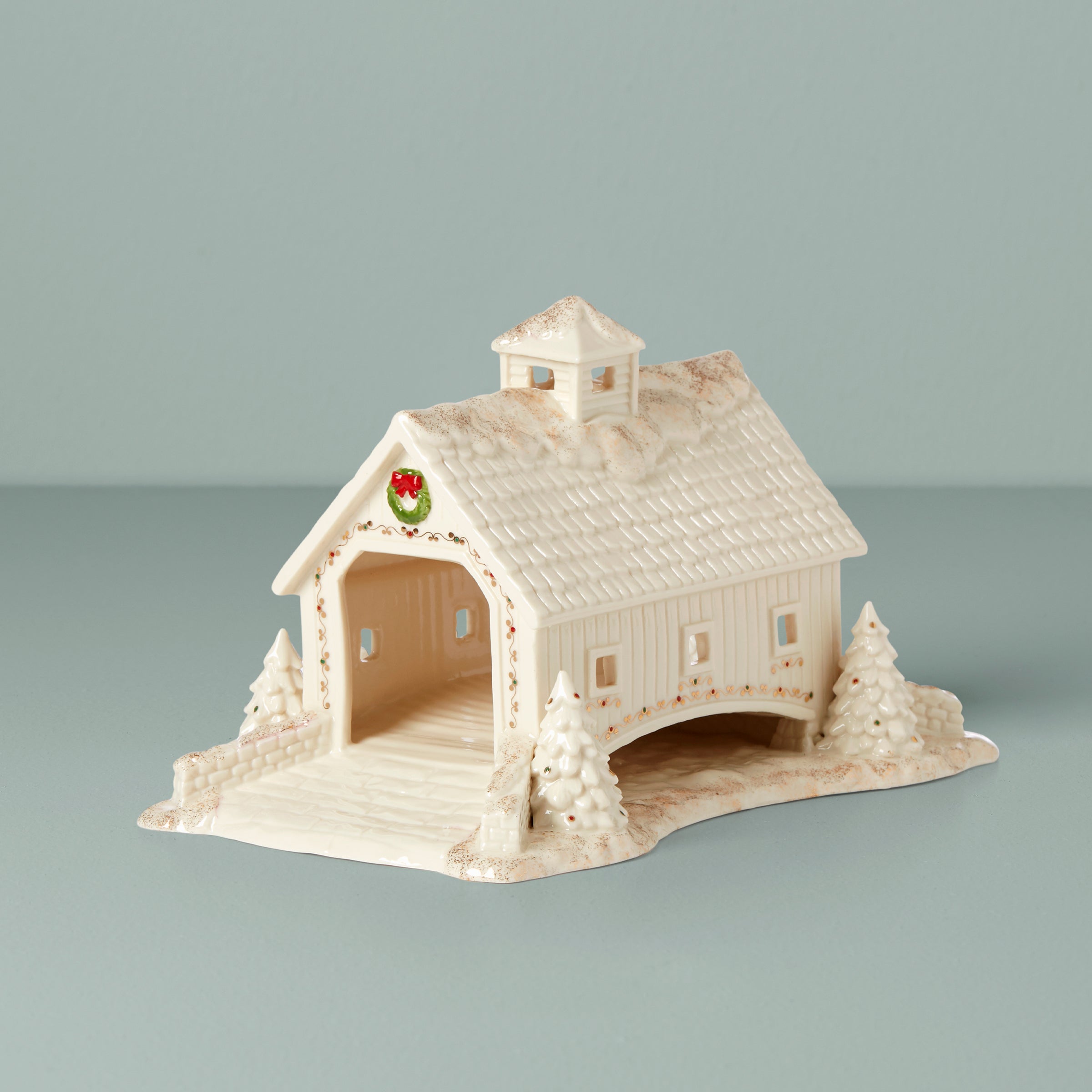 Mistletoe Park Covered Bridge Figurine