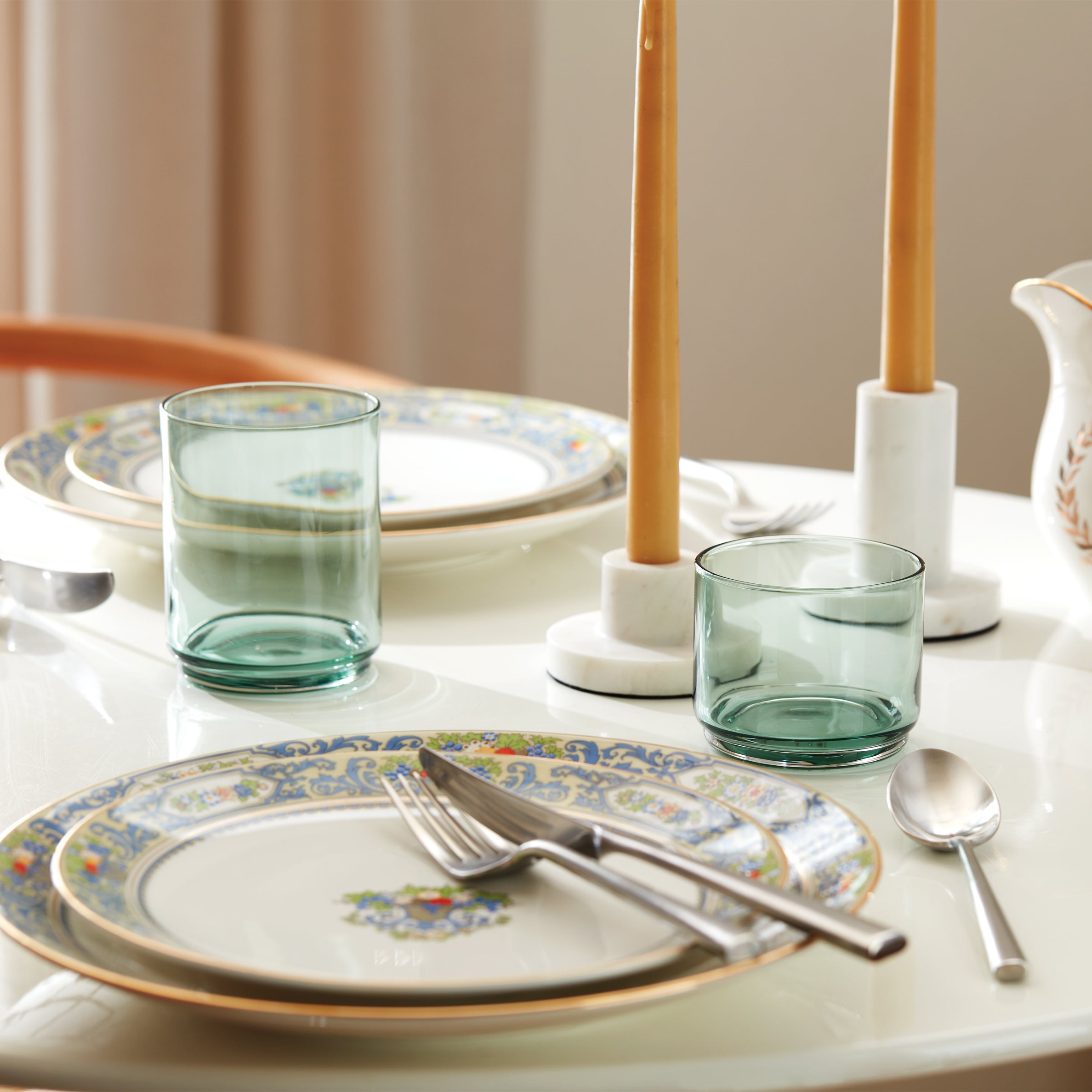 Tuscany Classics Stackable Green Short Glasses - Set Of 4 - Image 8