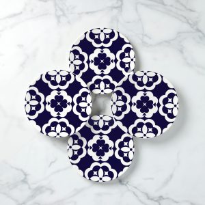 Elegant GEO Accent Plates - Set of 4