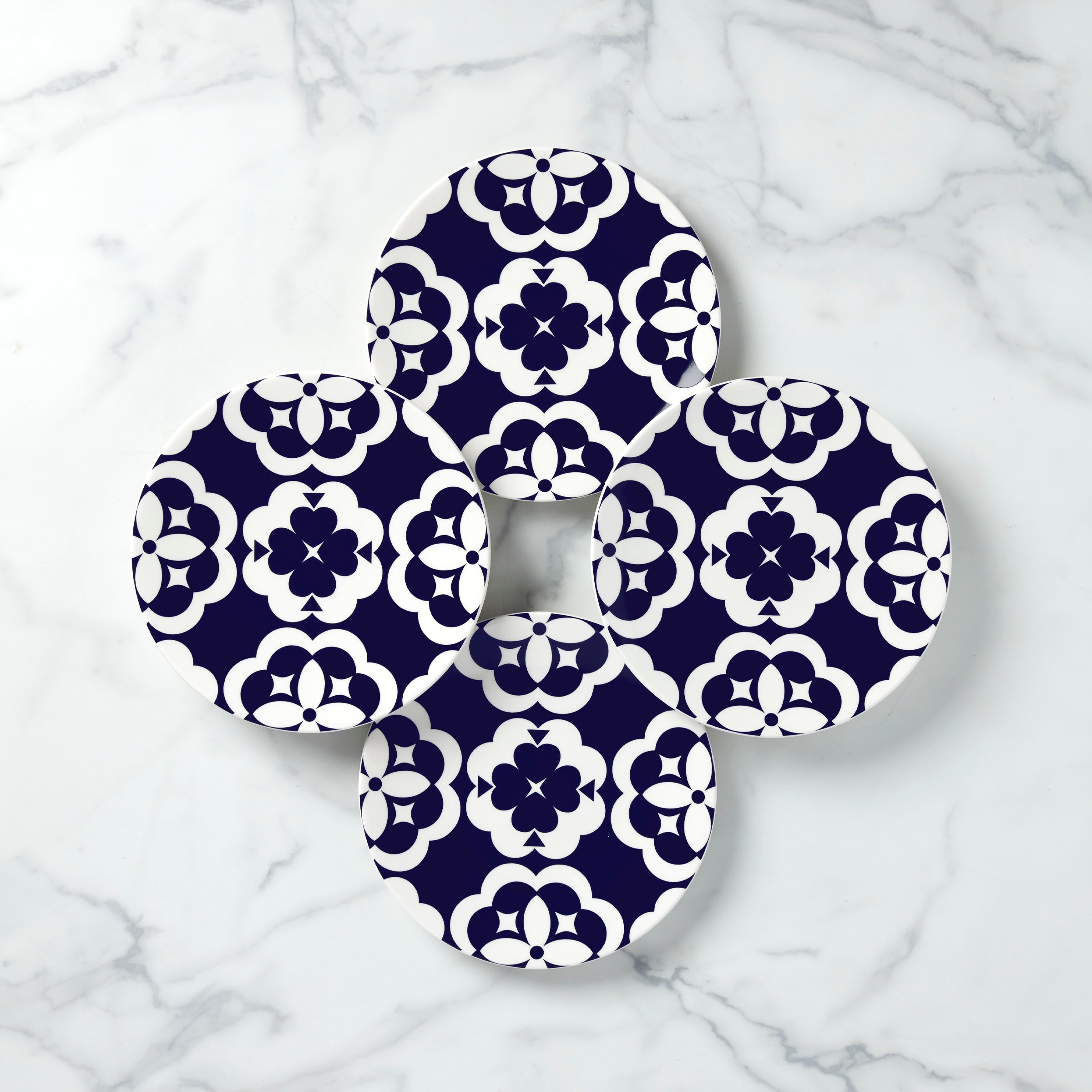 Elegant GEO Accent Plates - Set of 4