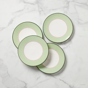 Make It Pop Accent Plates - Set of 4 - Green/Pink