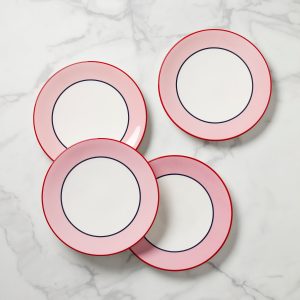 Make It Pop Dinner Plates - Set of 4 - Pink/Blue