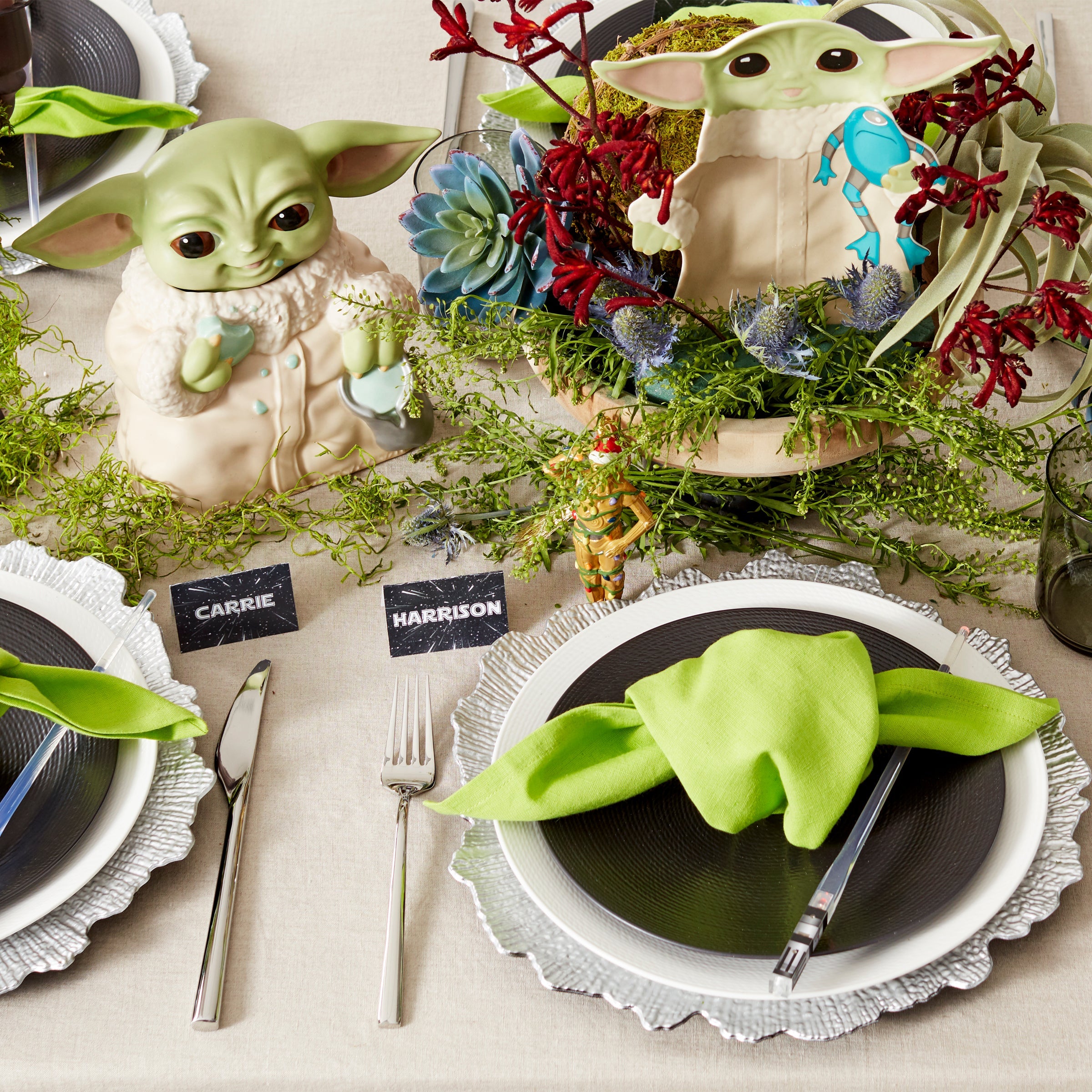 LX Collective White Dinner Plates - Set of 4 - Image 2