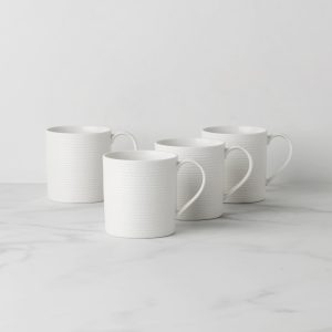 LX Collective White Mugs - Set of 4