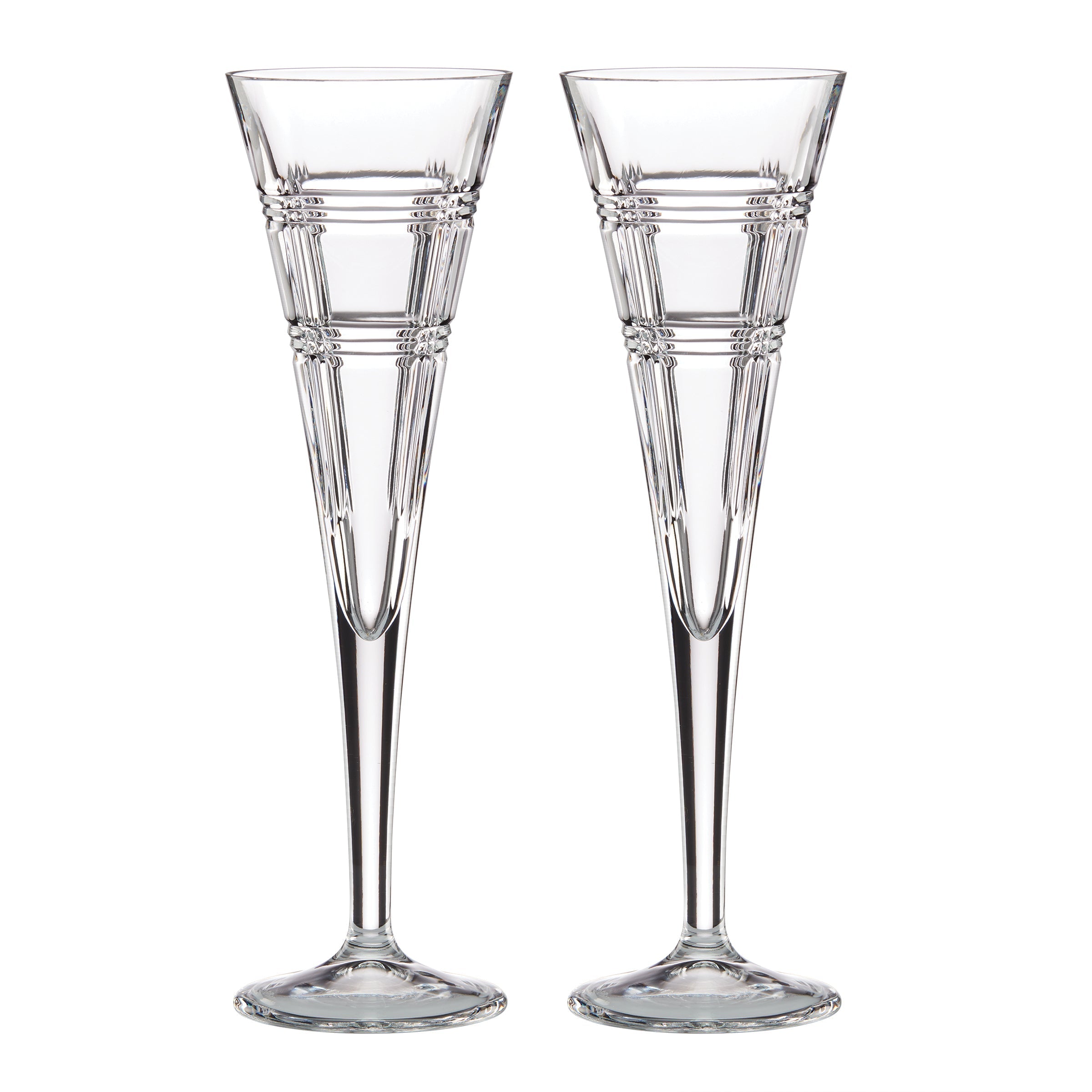 Hudson Toasting Flutes - Set Of 2