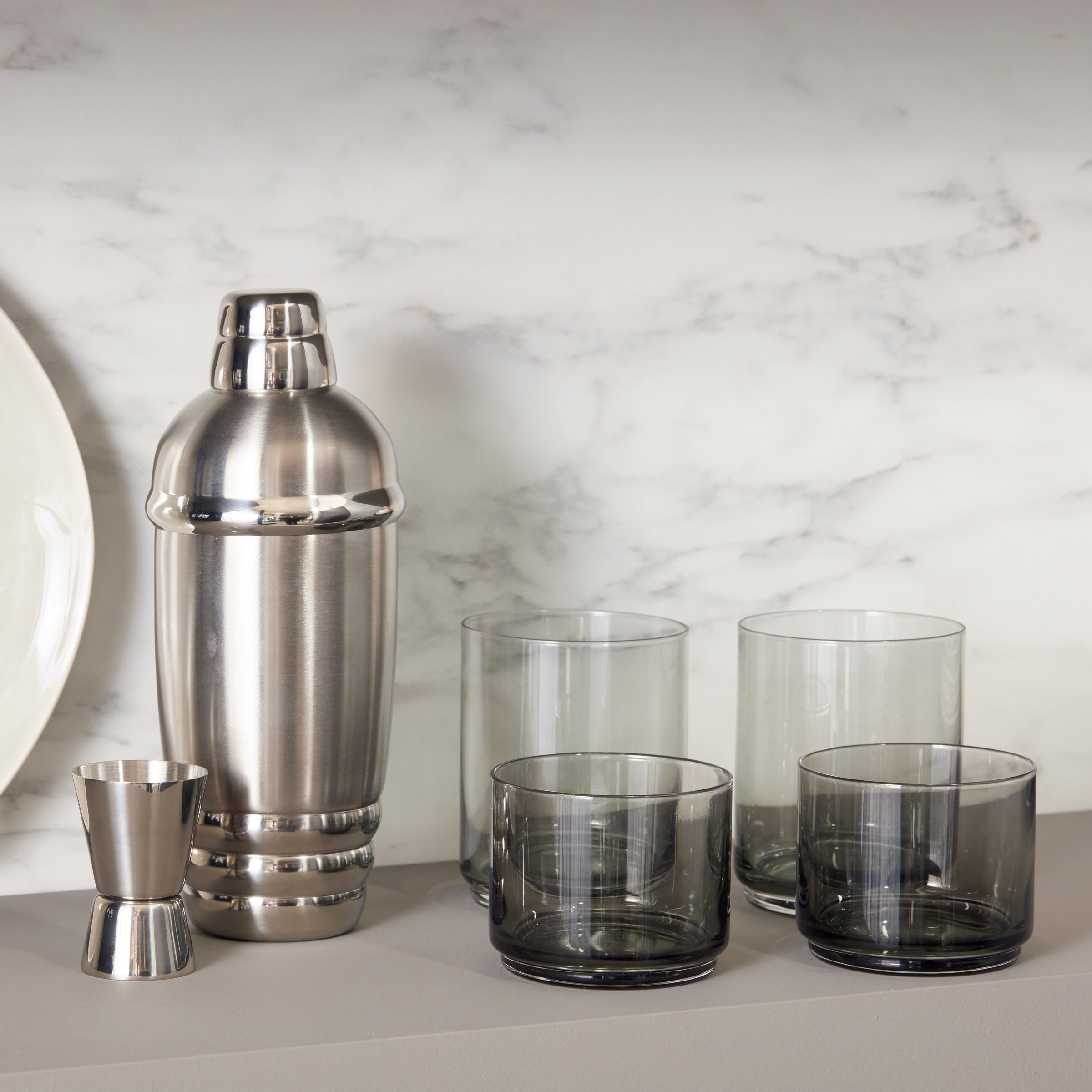 Tuscany Classics Stackable Smoke Tall Glasses - Set Of 4 - Image 6