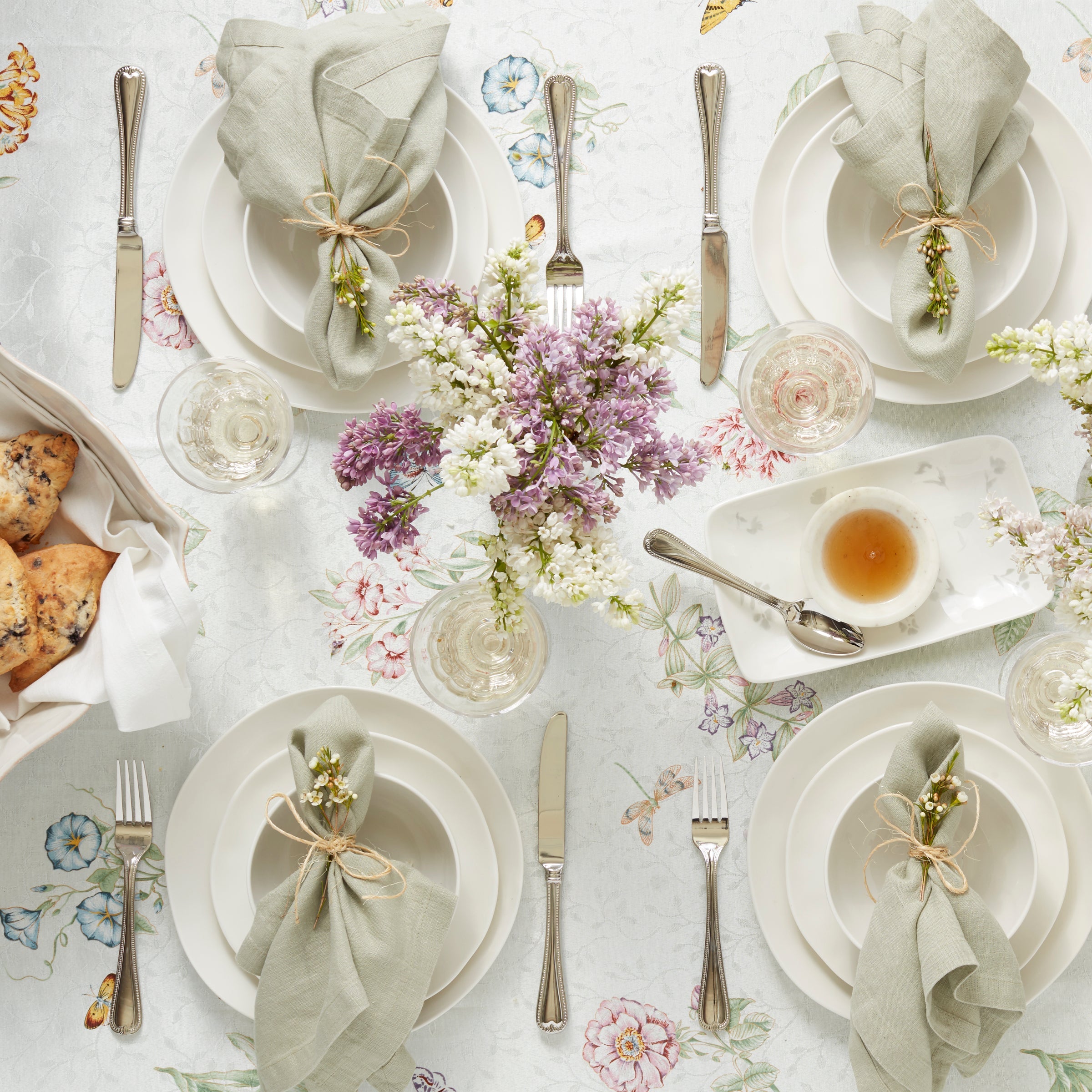 Bay Colors 12-Piece Dinnerware Set. White - Image 3