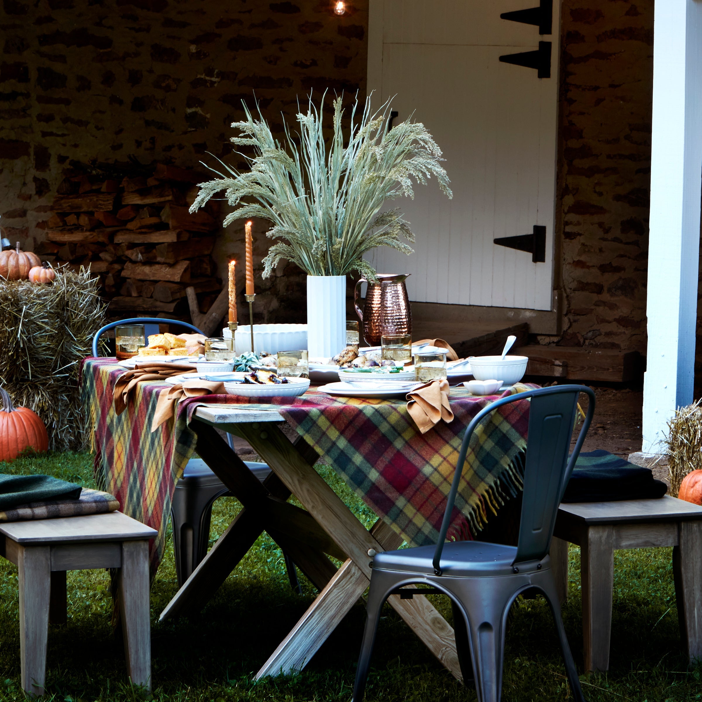 French Perle Groove White 12-Piece Dinnerware Set - Image 11