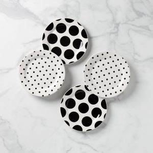 On The Dot Assorted Accent Plates - Set of 4