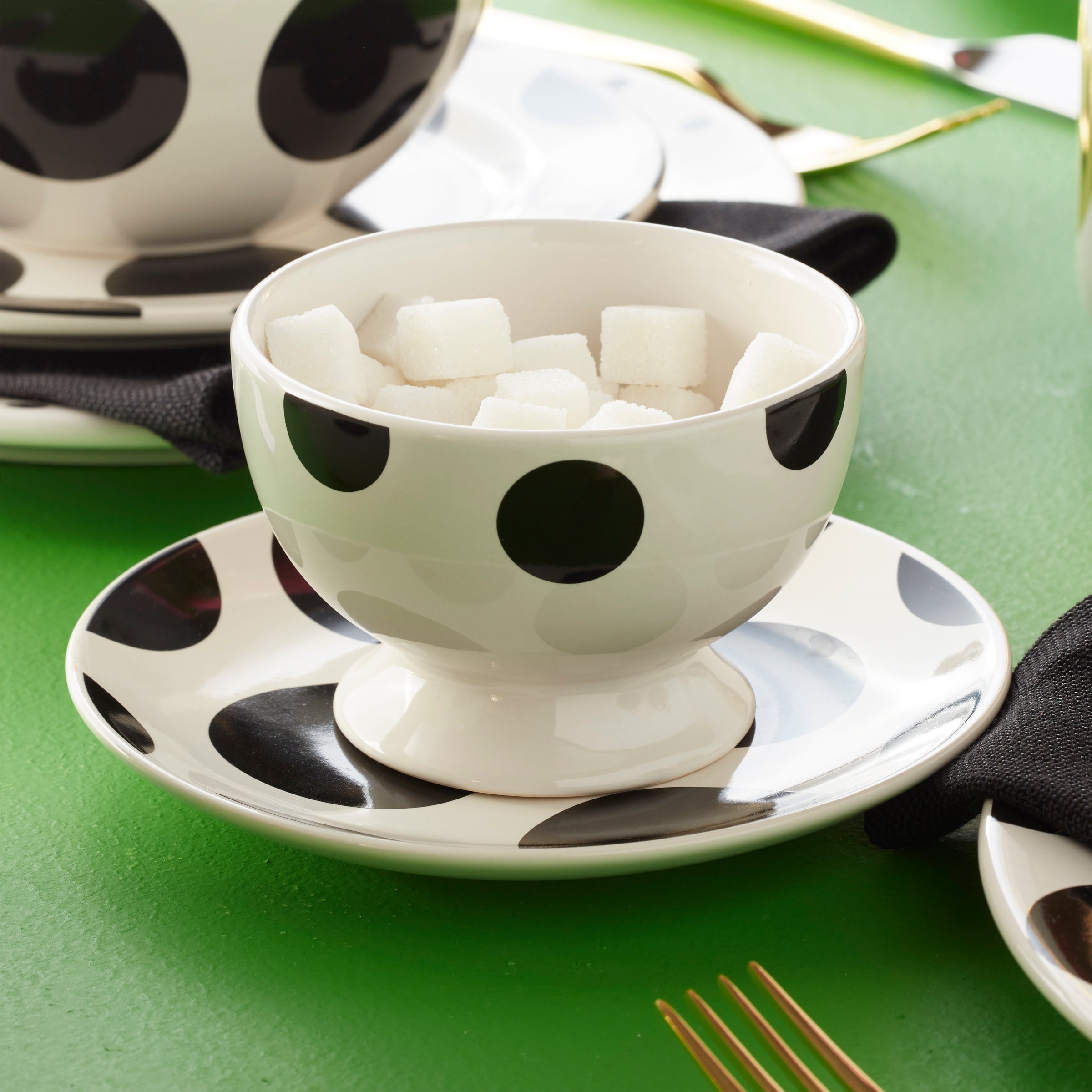 On The Dot Assorted Footed Dessert Bowls - Set of 4 - Image 2