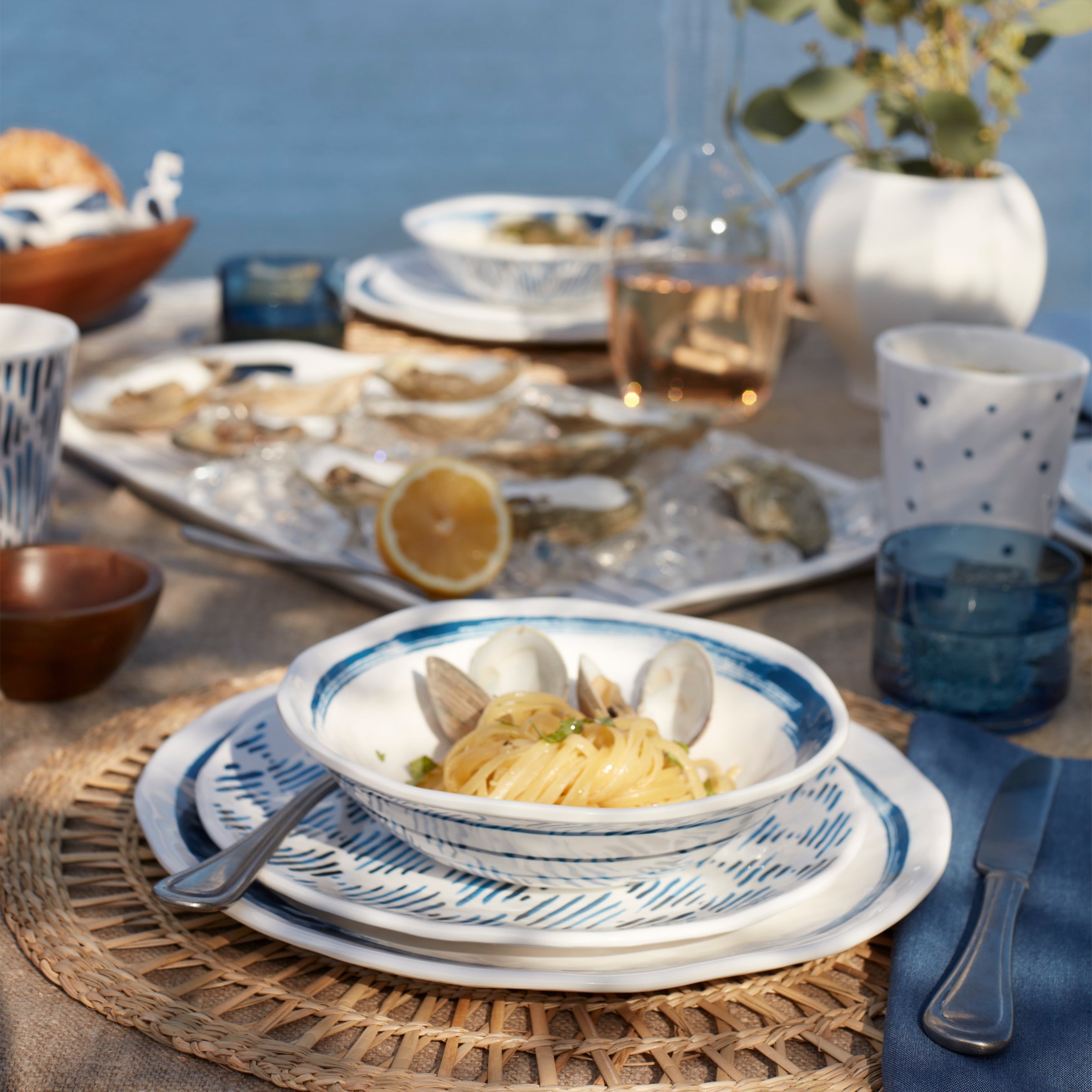 Blue Bay Melamine 16-Piece Dinnerware Set - Image 8