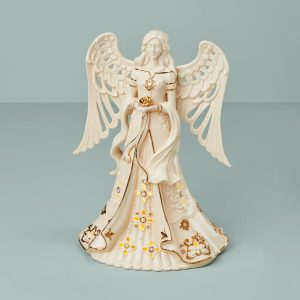 Florentine & Pearl Lit Angel Figurine