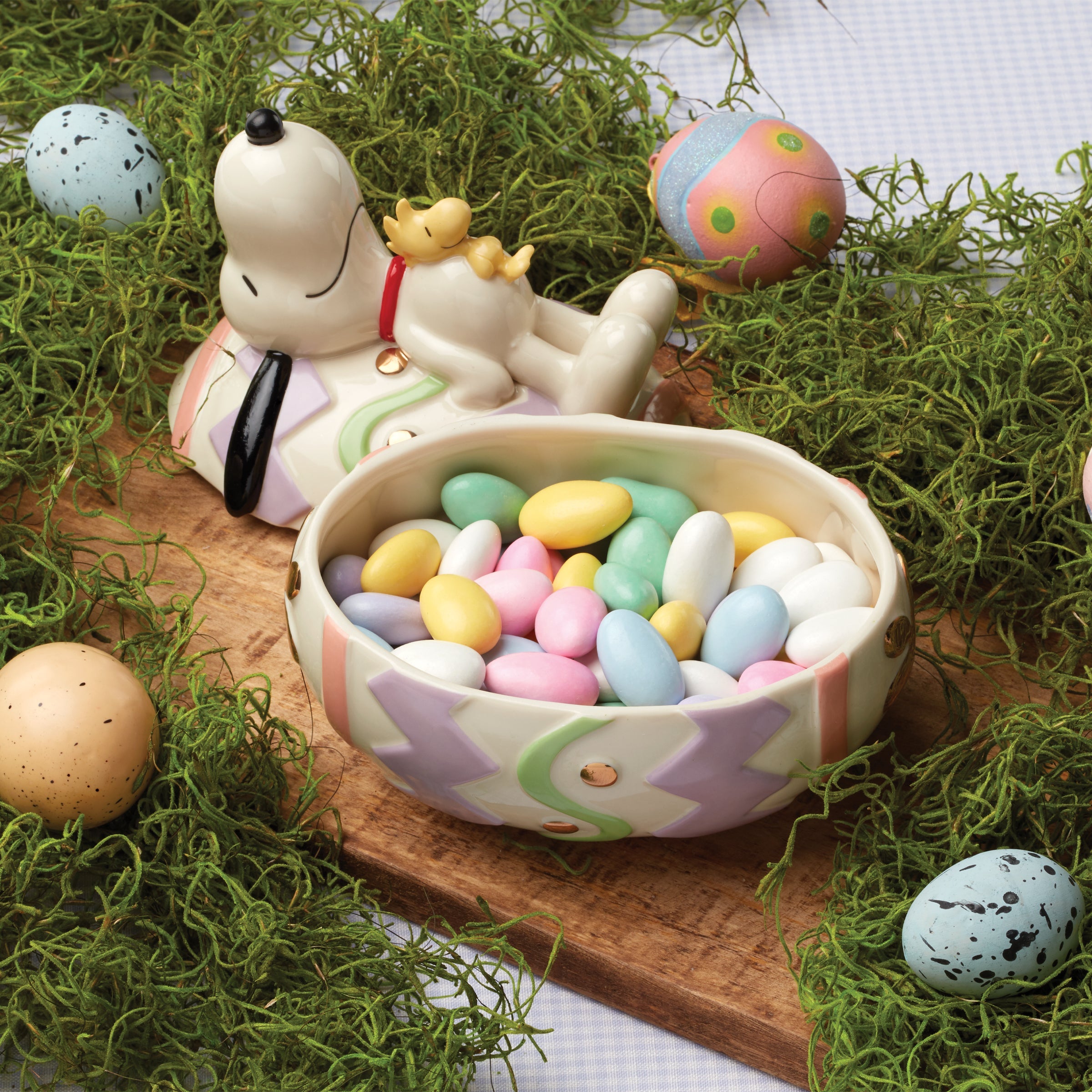 Snoopy Easter Covered Candy Dish - Image 4