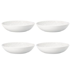 Opal Innocence Carved Pasta Bowls - Set of 4