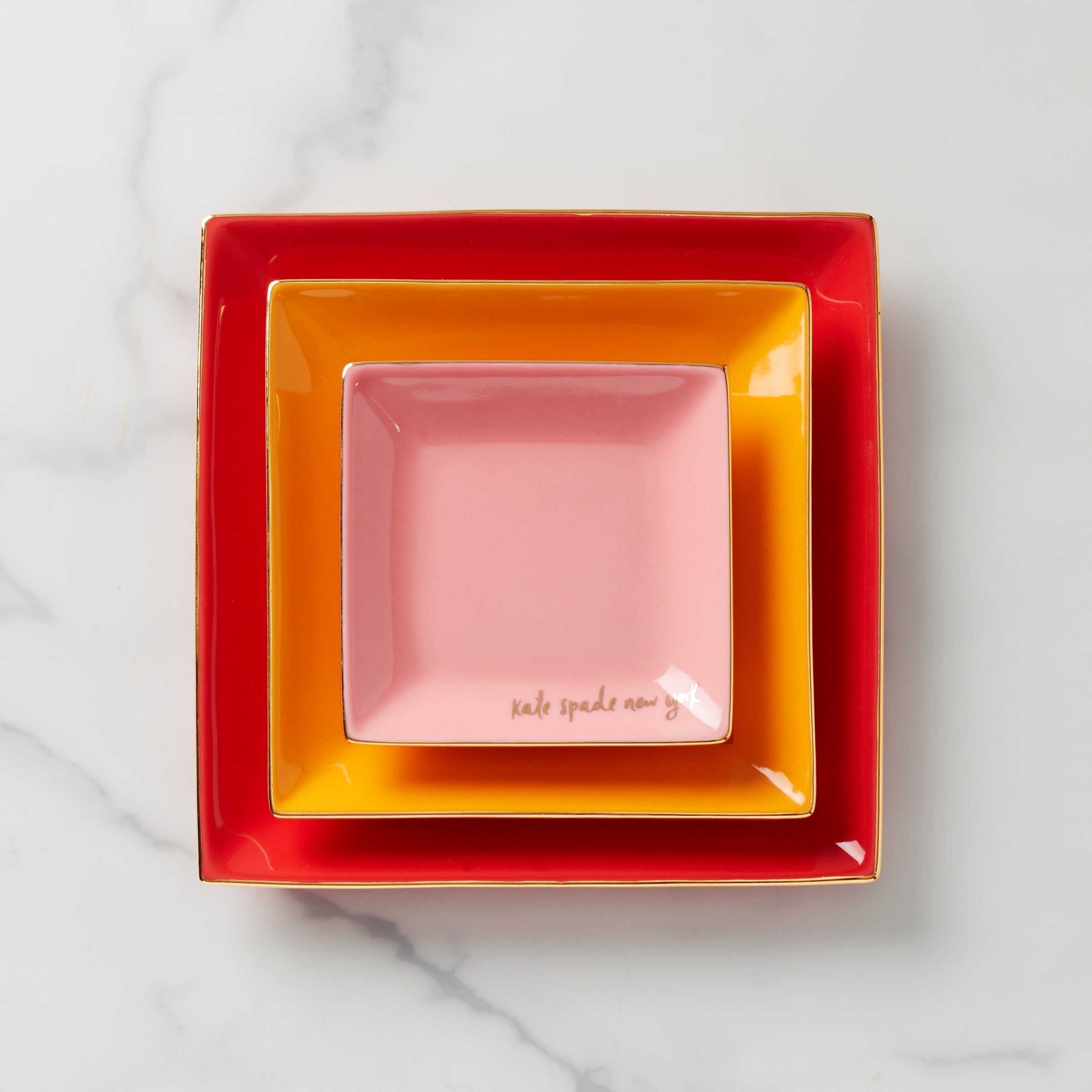 Make It Pop Warm Red 3-Piece Tray Set - Image 2