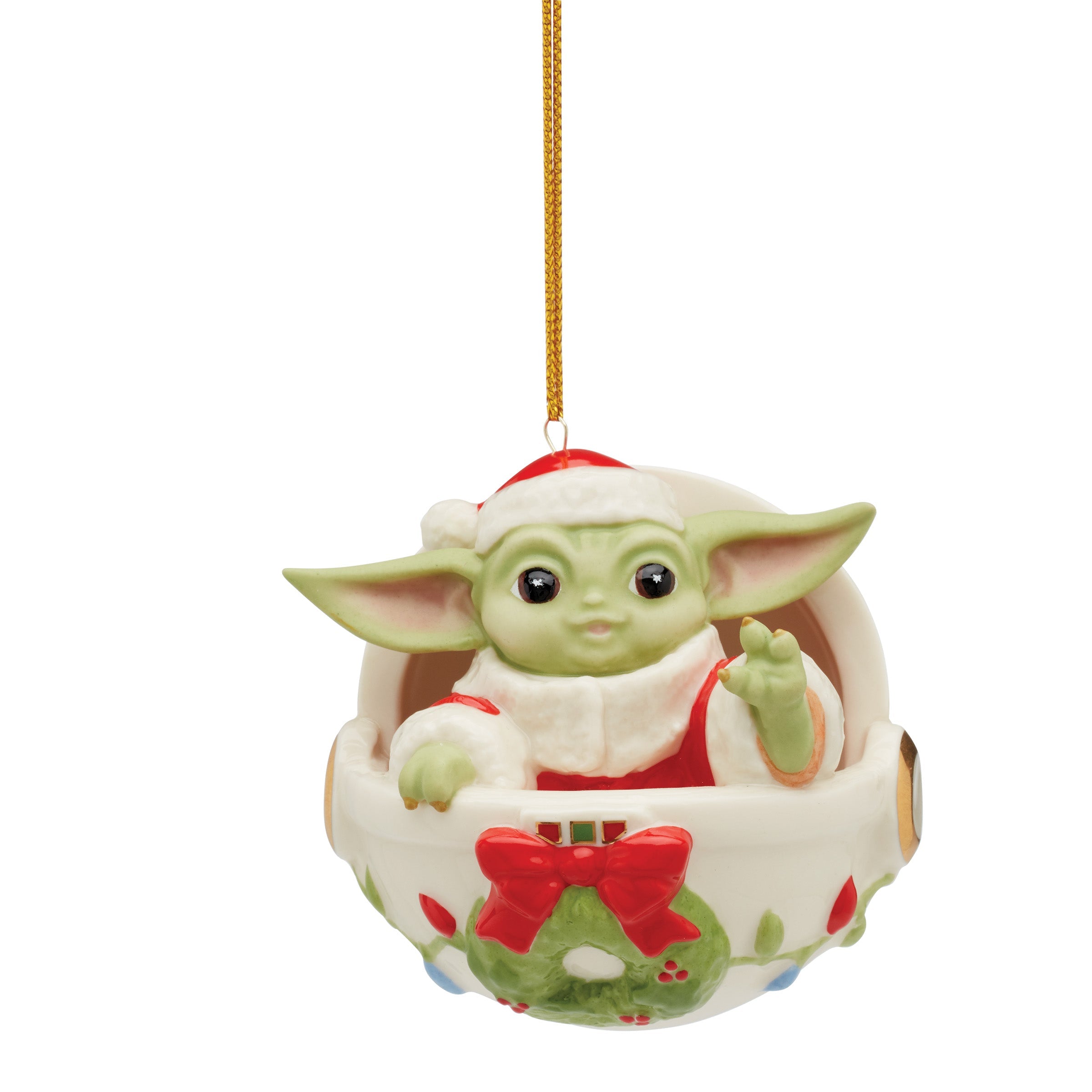 Holiday Grogu in Hover Pram Ornament - Image 3